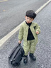 G.DUCKKIDS嬰兒冬裝棉衣套裝加厚男0-2歲兩件套衣服秋冬季外出服 綠色 80cm建議0-1歲 曬單實(shí)拍圖