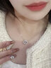 周百福 999足銀跳動的心項鏈女生款鎖骨吊墜生日七夕情人節(jié)禮物送女友 跳動的心項鏈【免費刻字代寫賀卡生日禮物送女友老婆】 曬單實拍圖