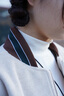 CTOX復古呢子外套女2025秋冬新款加厚棉服休閑美式棒球服夾克寬松上衣 灰色 M 100-110斤 曬單實(shí)拍圖