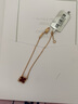 Van Cleef & Arpels梵克雅寶四葉草手鏈女紅玉髓四葉草幸運草圖案18k金手鏈手鏈 18k金紅玉髓 VCARN59K00 曬單實(shí)拍圖