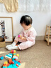 優(yōu)科（YOUKE）女寶寶嬰兒衣服秋冬夾棉連體衣嬰幼兒保暖爬服可愛甜美秋冬裝小月 粉色 73碼【推薦身高69cm-75cm】 曬單實拍圖