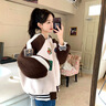 莫代爾棒球服外套女2025春秋冬新款加厚羊羔絨女裝寬松時尚百搭學(xué)生上衣 暖杏色 M 適合105-115斤 曬單實拍圖