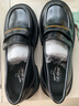 北極絨小皮鞋女鞋子瑪麗珍春秋樂福鞋2024新款黑色學(xué)院英倫風(fēng)一腳蹬單鞋 黑色【37碼】偏小半碼 曬單實(shí)拍圖