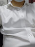 喬治白Giuseppe/喬治白夏季純棉短袖免燙襯衫溫莎領(lǐng)商務(wù)修身工裝男襯衣 白色 40 曬單實(shí)拍圖