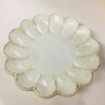 可可屋日本原裝進口小兵窯陶瓷美濃盤碟缽粉引梨花創(chuàng)意復古花瓣盤子 RIN-9 小盤（白） 21.3cm 曬單實拍圖