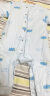 童泰婴儿秋冬衣服夹棉爬服0-1岁宝宝棉服连体衣哈衣 蓝色云朵 73cm 晒单实拍图