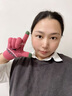 云見森知 毛線手套女冬季韓版加厚保暖圣誕女士手套五指觸屏手套 灰色 曬單實拍圖