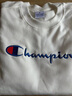 冠軍涂鴉短袖T恤男女情侶款純棉刺繡小標寬松半袖體恤衫休閑上衣打底衫男 短袖小標/白色 L 120-135斤 曬單實(shí)拍圖