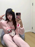 TULX凱蒂貓睡衣少女秋冬季長(cháng)袖新款加厚珊瑚絨套裝半邊毛絨家居服 凱蒂貓Y40 XL 116-135斤 曬單實(shí)拍圖