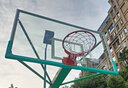 博森特（BOSENTE） 室外戶外標(biāo)準(zhǔn)成人籃球板鋼化玻璃籃板 藍(lán)板 玻璃纖維 籃球板框 【標(biāo)準(zhǔn)款】鋼化籃板1.0厚+實(shí)心籃圈 曬單實(shí)拍圖