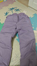 雅鹿兒童羽絨褲中大童韓版加厚保暖白鴨絨外穿羽絨褲女童打底褲 紫色 140 曬單實(shí)拍圖