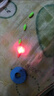 北禾電子夜光七星漂豆夜釣溪流高靈敏加粗醒目防水LED燈超亮魚漂浮漂 2支紅色夜光七星漂豆+4粒311電池 曬單實拍圖