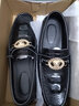 卡帝樂(lè )鱷魚(yú)輕奢高檔 英倫鱷魚(yú)紋皮鞋男個(gè)性潮鞋復古豆豆鞋真皮懶人鞋男軟底開(kāi)車(chē)鞋防滑 黑色D2021 42 曬單實(shí)拍圖
