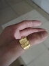 GinzaRim黃金戒指百福9999足金戒指大氣男戒指環(huán)結婚老板戒活口送爸爸禮物 足金999.9約3.7-3.8g 曬單實(shí)拍圖