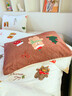 蘇萱卡通圣誕小熊牛奶絨床上四件套2025新款冬季珊瑚絨被套床單三件套 圣誕小熊 1.8m床單款四件套-被套200x230cm 曬單實(shí)拍圖