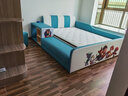 笨小龍兒童床男孩女孩公主1.5米軟包皮床帶學(xué)習書(shū)桌護欄家具組合 榻榻米床+23CM羊絨乳膠床墊 1.5*1.9 曬單實(shí)拍圖