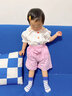 鸞雀翔童裝8九個月幼童衣服1-3歲嬰兒童潮流夏季套裝2小女孩網(wǎng)紅時(shí)髦兩件套一周歲女寶寶洋氣韓版夏裝 兔子領(lǐng)短袖粉色套裝 90碼 建議身高80-90 體重20-24斤 曬單實(shí)拍圖