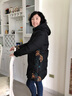 俞兆林媽媽裝冬裝中長款羽絨服女老年人大碼棉服外套奶奶棉衣老太太棉襖 FLL-12黑色【棉服】  加厚 XL 【建議105-120斤左右】 曬單實拍圖