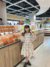 IVY HOUSE常春藤兒童裝女童2024年秋季新款  親膚全棉娃娃領(lǐng)法式碎花連衣裙 米白色 140cm 曬單實(shí)拍圖