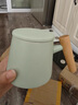 瓷德堂創(chuàng  )意禮品木柄陶瓷咖啡馬克杯帶蓋勺粗陶杯子刻字情侶水杯定制logo 粗陶青蓋帶勺禮盒 曬單實(shí)拍圖