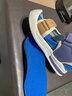 足逸飛足跟墊骨刺鞋墊軟腳后跟疼痛硅膠加厚軍訓減震足跟痛跟腱炎男女久站不累 透明藍 XL(45-48碼)一雙 曬單實(shí)拍圖