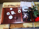 金灶（KAMJOVE）新中式古花木實(shí)木茶盤(pán) 全自動(dòng)上水茶藝爐家用茶臺整套茶具K-180 搭配K9茶藝爐 曬單實(shí)拍圖
