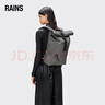 Rains卷頂包男女雙肩包騎行登山背包Rolltop Rucksack /13320 灰色 One Size 曬單實(shí)拍圖