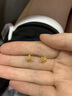 中國黃金（CHINA GOLD）雪花黃金耳釘女足金百搭耳環(huán)耳飾品生日禮物女送女友老婆結婚紀念 京速達-足金浪漫雪花耳釘 曬單實(shí)拍圖