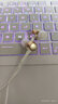 鐵三角（Audio-technica） ATH-CKR50iS手機帶麥入耳式耳機有線女毒asmr游戲電競吃雞睡眠臺式電腦專用耳塞3.5mm 白金色 曬單實拍圖