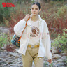 FJALLRAVEN北極狐春夏運動(dòng)女式休閑百搭輕薄透氣寬松夾克外套皮膚衣0823222A 133玉米黃 M 【AM】 曬單實(shí)拍圖