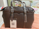 tushky歐洲站真皮女包2025新款軟皮單肩包職業(yè)公文包頭層牛皮百搭大包包 咖啡色 曬單實(shí)拍圖