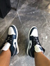 耐克（NIKE）【尖貨】Air Jordan aj1男鞋新款中高幫減震休閑板鞋運動(dòng)籃球鞋 554724-411 青白 42 曬單實(shí)拍圖