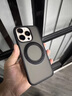 恩彩 適用蘋果16promax手機殼iphone新款高級感Magsafe磁吸帶支架防摔透明保護套 【炫酷黑】旋轉支架 iPhone 16 Pro Max 曬單實拍圖