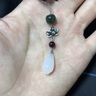 Vana銀發(fā)簪古風(fēng)女檀木簪子和田玉發(fā)頭飾七夕情人節(jié)禮物送女朋友老婆 青荷白露【黑檀木發(fā)簪】 曬單實(shí)拍圖