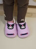 愛(ài)寶適兒童棉拖鞋秋冬女童男童包跟寶寶三麗鷗正品拖鞋可外穿 紫色 加絨 庫洛米款 18 CM （建議腳長(cháng)15cm） 曬單實(shí)拍圖