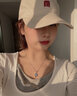 法思梵心中有你輕奢項(xiàng)鏈女白金色吊墜紀(jì)念日七夕情人節(jié)生日禮物送女友 輕奢款-鑲海洋之心托帕石 曬單實(shí)拍圖