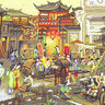 KS十字繡南鄉(xiāng)舊夢(mèng)圖客廳大幅2024新款線繡風(fēng)景畫需定制66色自己繡 古娟中格342X75三股棉繡 曬單實(shí)拍圖