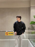 茵寶（Umbro）官方運(yùn)動衛(wèi)衣新款復(fù)古休閑寬松套頭衫男女同款長袖上衣 凝眸黑 M 曬單實(shí)拍圖