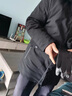 皮爾卡丹（pierre cardin）高檔國(guó)際品牌男裝 中老年人羽絨服男爸爸裝加厚中長(zhǎng)款派克服外套 黑色【狐貍毛領(lǐng)-內(nèi)膽可拆卸款】 XXL【150-170斤】 曬單實(shí)拍圖