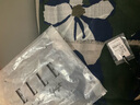 ELLE100%羊毛圍巾女士秋冬季戶(hù)外保暖時(shí)尚優(yōu)雅法式大尺寸披肩圍脖 藍色 曬單實(shí)拍圖