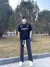 gxmy牛仔褲男士夏季港風(fēng)痞帥褲子男寬松直筒九分褲男學(xué)生韓版潮流男褲 8010淺藍(lán)色 XL 曬單實拍圖