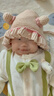 卡度熊 寶寶帽子冬季圍脖保暖加厚套頭帽嬰幼兒可愛超萌嬰兒防風護耳帽 帽子圍脖-米色 4個月-18個月（頭圍43-47cm） 曬單實拍圖