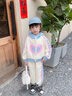 G.DUCKKIDS女童春秋款套裝2025新款洋氣時(shí)髦運動(dòng)寶寶秋季兒童運動(dòng)秋裝兩件套 米白 120 cm 曬單實(shí)拍圖