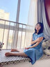 YXHK真絲連衣裙女夏品牌女裝夏季2022新款短袖寬松中長(zhǎng)款收腰顯瘦裙子女 酒紅色 背后無(wú)拉鏈 XL 119-128斤 曬單實(shí)拍圖