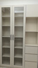 全友家居帶門書柜客廳陽臺落地收納儲物置物玻璃柜子手辦展示柜靠墻 象牙白|三門書柜 雙色可選+大容量儲物+環(huán)保板材 曬單實拍圖