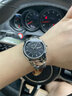 冠琴（GUANQIN）高端锏鎢鋼手表男士全自動(dòng)機械表防水瑞士風(fēng)格腕表送男友生日禮物 GJ16404銀殼黑面【日本進(jìn)口機芯】 曬單實(shí)拍圖
