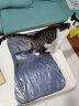 TOM CAT手提猫包大号透气猫笼子小许便携外出猫箱冬季保暖(不带透明罩子) 金典款深海蓝（不带透明罩） 实拍图