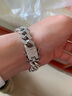 QMXD滿(mǎn)鉆古巴手鏈男潮流韓版嘻哈男士手鏈歐美簡(jiǎn)約氣質(zhì)時(shí)尚學(xué)生手鏈女 銀色手鏈+銀色項鏈 曬單實(shí)拍圖