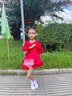 欲動(dòng) 拉丁舞服女童規(guī)定比賽服夏季少兒練功服兒童舞蹈演出服裝 紅色_珠光紅色長袖 XXL 曬單實(shí)拍圖