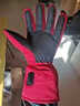 熱鉆雙面電加熱手套男7.4v充電鋰電池發(fā)熱療理摩托電動(dòng)車(chē)加熱手套女 女紅五指2.5-6小時(shí)單面發(fā)熱 均碼 曬單實(shí)拍圖